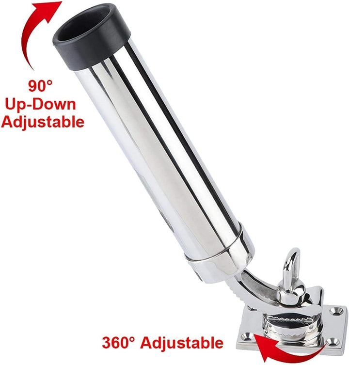 Angelrutenhalter, 360 ° Drehung Fischerboot Ruten-Halter, Marine Boot Angelrutenhalter Rack Unterstü