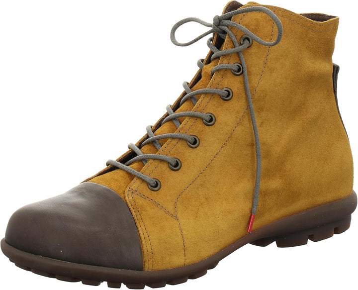 THINK! Herren Kong Leder Gefütterte Nachhaltige Stiefelette 40 EU 6000 Narzisse Kombi, 40 EU 6000 Na