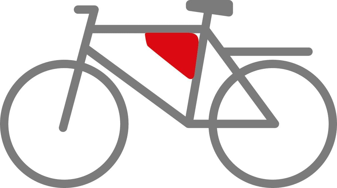 ABUS Fahrradtasche Oryde ST 2250 - Rahmentasche mit Klettband - wasserabweisendes Material - Schwarz