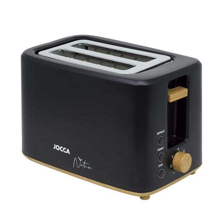 JOCCA - Toaster 2 Scheiben| 7 Toaststufen| Auftau-, Aufwärm- und Abbruchfunktion| Krümelsammler| Bre