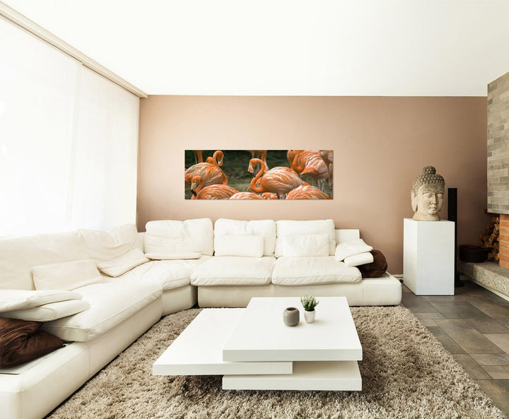 Paul Sinus Art Panoramabild auf Leinwand und Keilrahmen 150x50cm Räder Speichen schwarz weiss