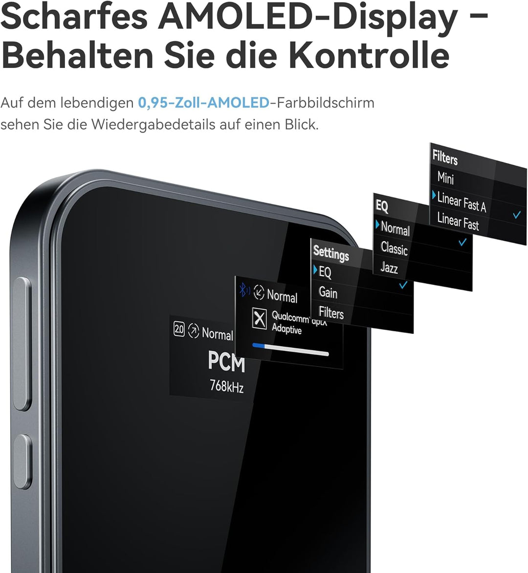 Khadas Tea Pro DAC Kopfhörerverstärker – Tragbarer Bluetooth Kopfhöreramp, Hi-Res Verstärker MagSafe