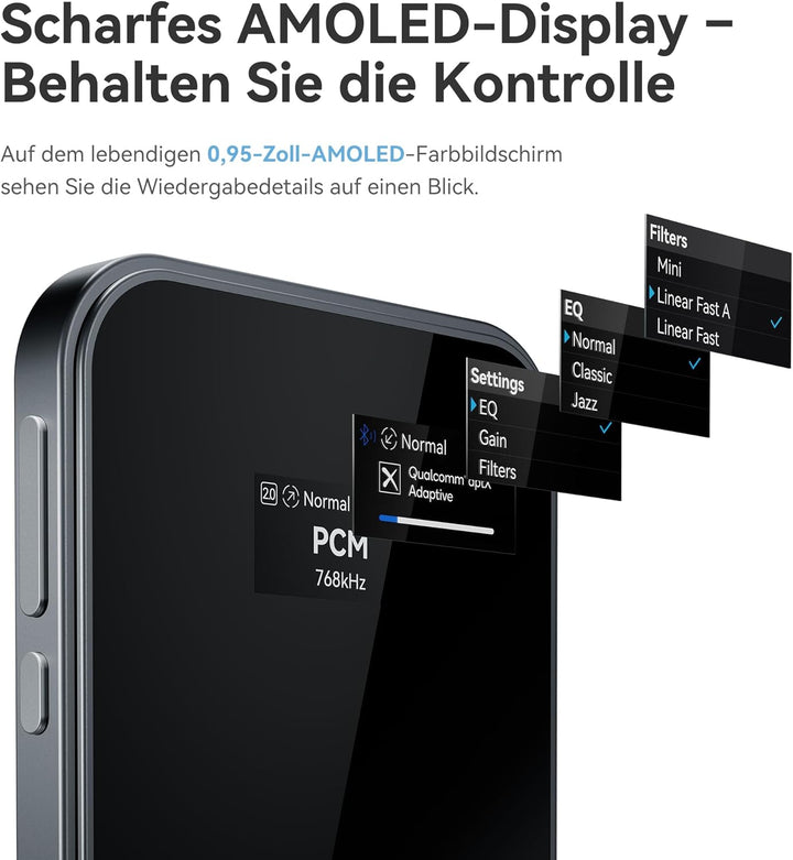 Khadas Tea Pro DAC Kopfhörerverstärker – Tragbarer Bluetooth Kopfhöreramp, Hi-Res Verstärker MagSafe