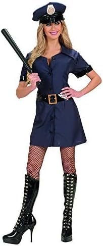 "POLICE OFFICER" (dress, belt, hat) - (S), S