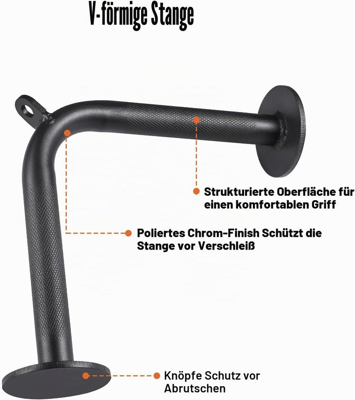 Workout Cable Machine Attachment for Home Gym, SERTT LAT Pulldown Attachments, Cable Accessories for