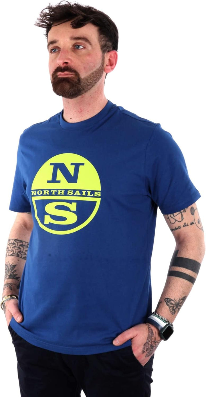 NORTH SAILS Herren T-Shirt W/Graphic Tshirt S Ozeanblau, S Ozeanblau