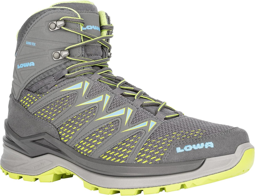 LOWA Stiefel mittel Innox PRO GTX MID 42 EU Graphit Limone, 42 EU Graphit Limone