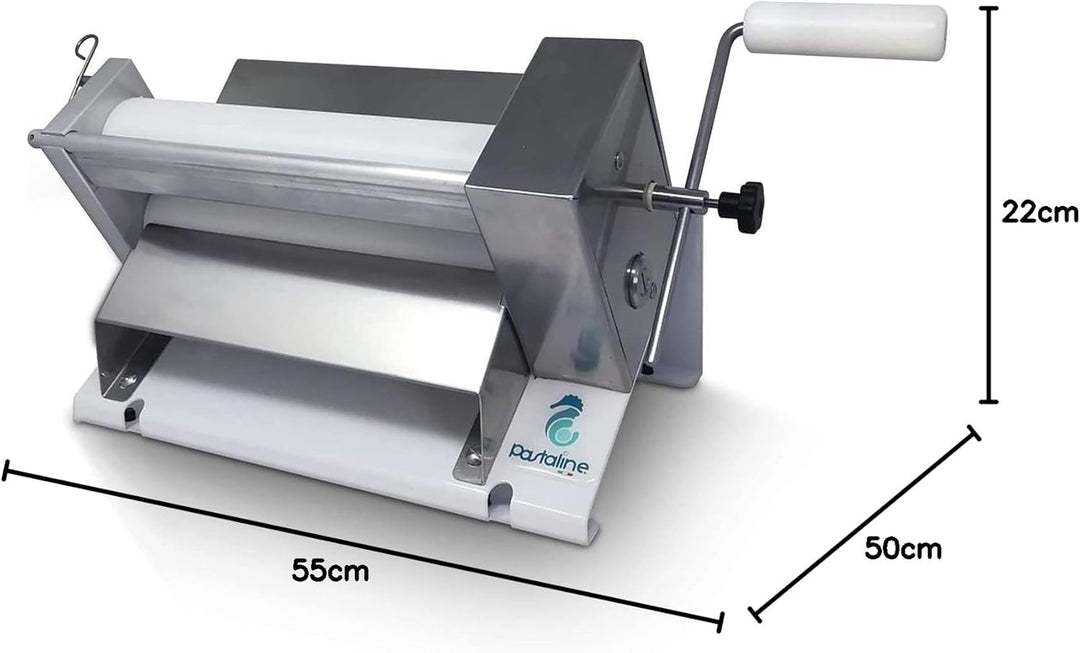 Pastaline - Sfogliafacile Manuelle Teigausrollmaschine - Pasta-Maschine, Pastamaker für Zuckerguss,