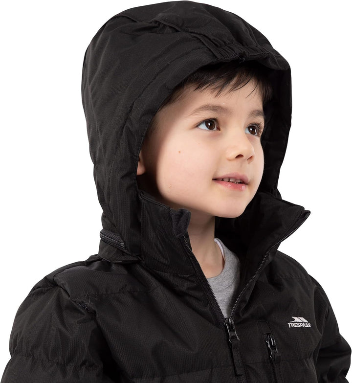 Trespass Herren Tuff-Male JKT Jacke 3-4 Jahre Schwarz, 3-4 Jahre Schwarz