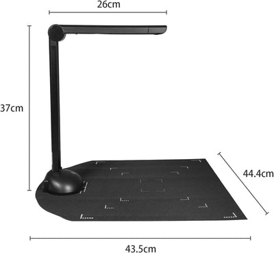 Bisofice H6 Dokumentkamera 16MP Dokumentenscanner A3 A4 Grösse, Tragbarer Buchscanner Unterstützung