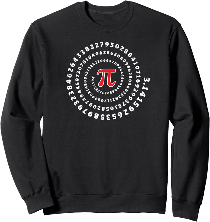 Pi, Spirale, Symbol, Mathe, Unendlichkeit, Irrationale Zahl Sweatshirt
