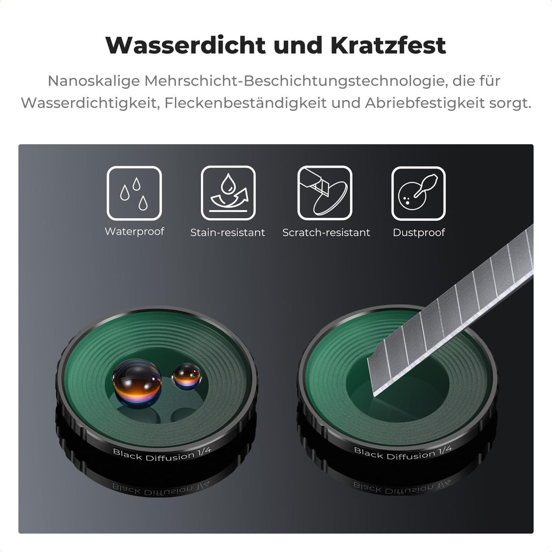 K&F CONCEPT DJI Nano Black-Mist 1/4 Filter, Black Diffusion Filter mit Mehrfach Beschichtete HD opti