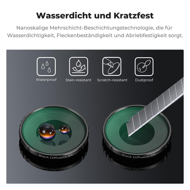 K&F CONCEPT DJI Nano Black-Mist 1/4 Filter, Black Diffusion Filter mit Mehrfach Beschichtete HD opti