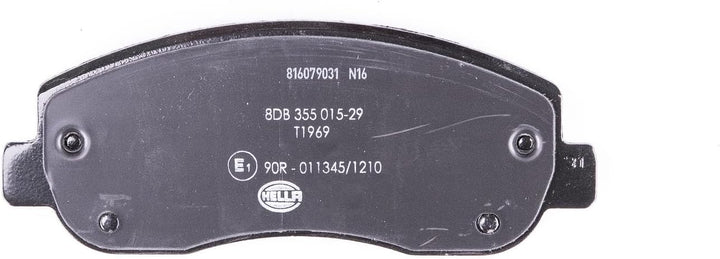 HELLA PAGID 8DB 355 015-291 Bremsbelagsatz - T1969 - Dicke/Stärke: 18.4mm - Bremssystem: Brembo - mi
