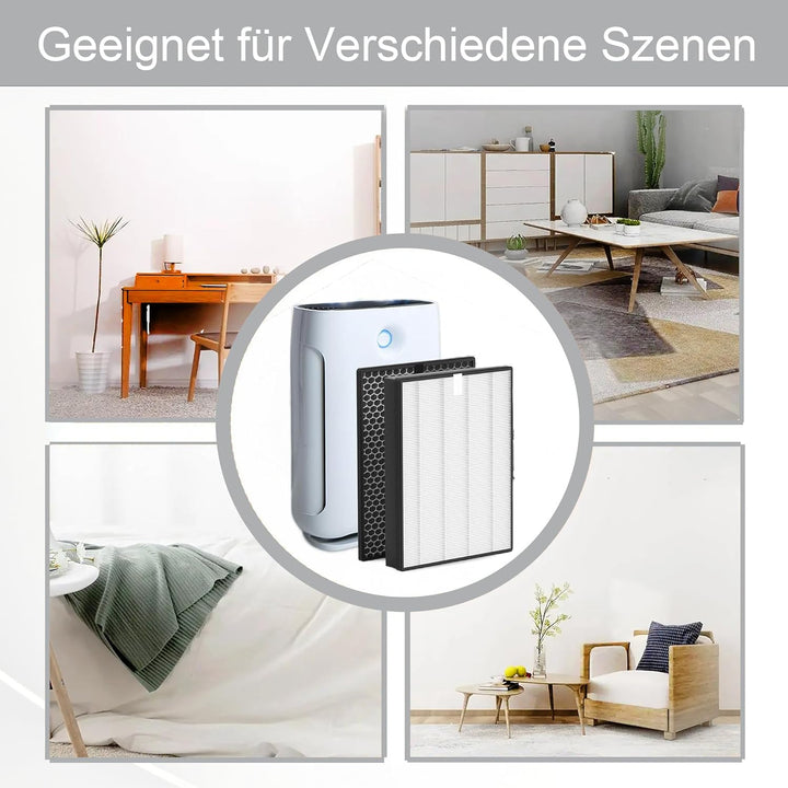 Ersatz HEPA-Filter FY2422/30 und Aktivkohlefilter FY2420/30 Ersatzteil für Philips AC2889,AC2887,AC2
