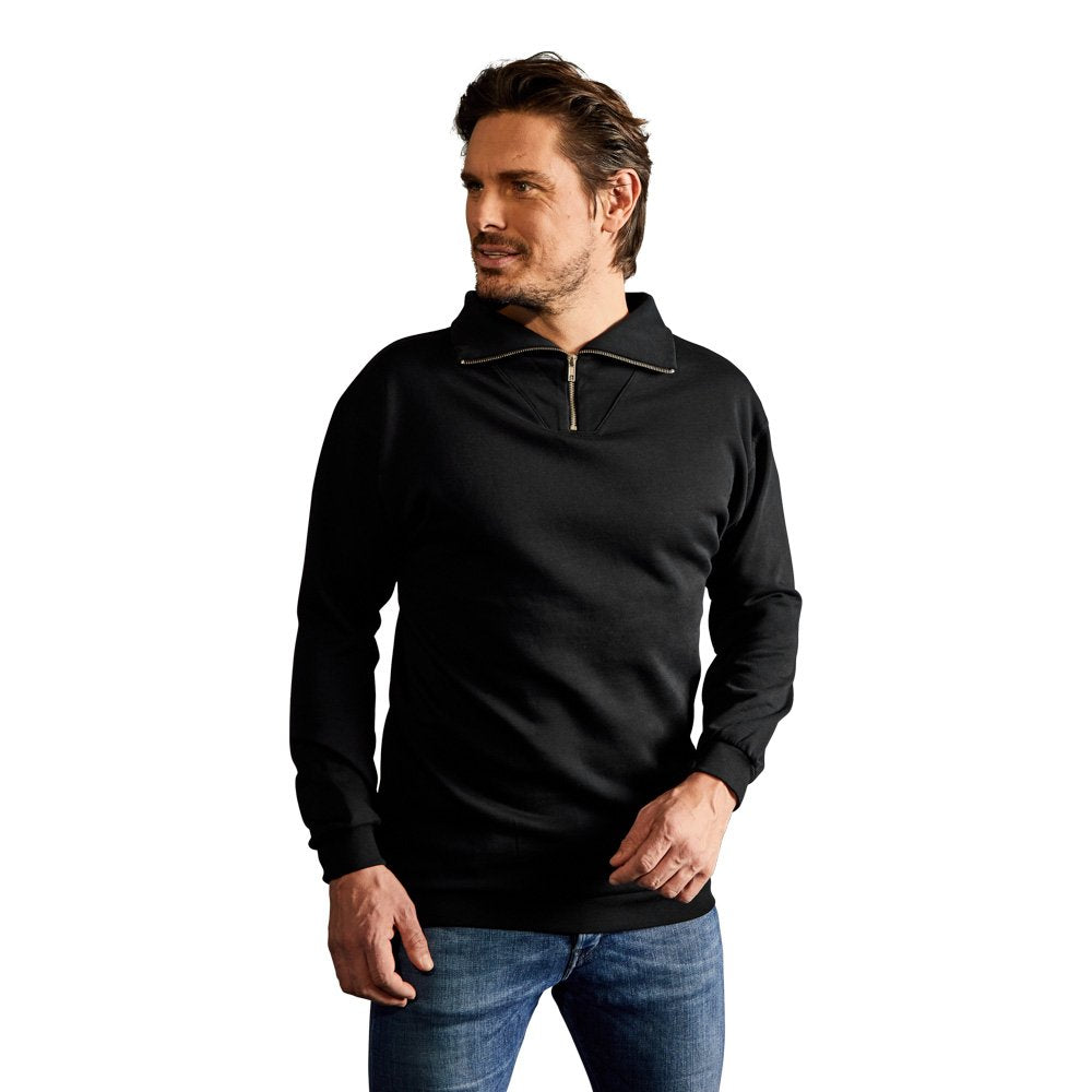 Troyer Sweatshirt Herren, Schwarz, XL