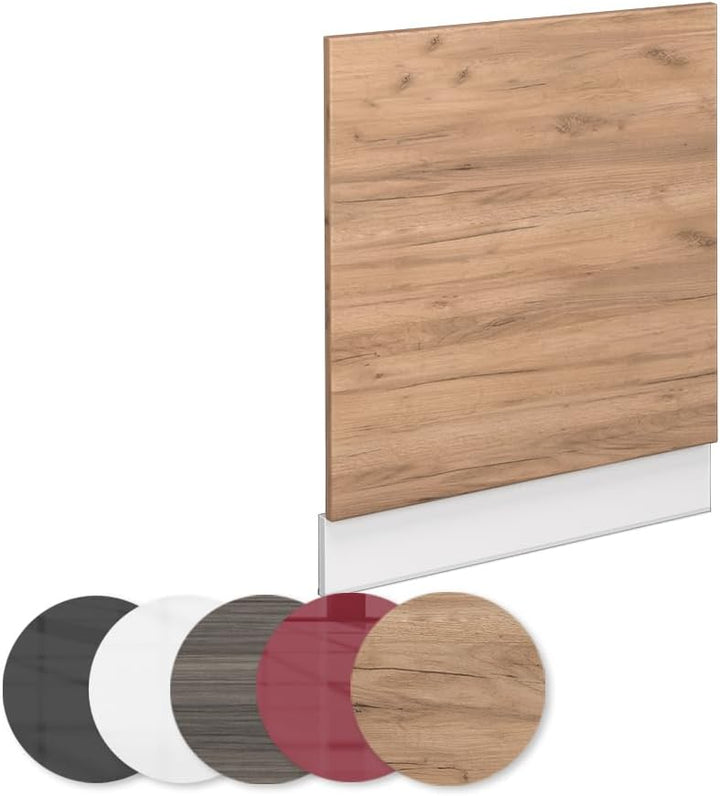 Vicco Frontblende Fame-Line, Goldkraft Eiche/Weiss, 60 cm ohne Arbeitsplatte Goldkraft Eiche Geschir