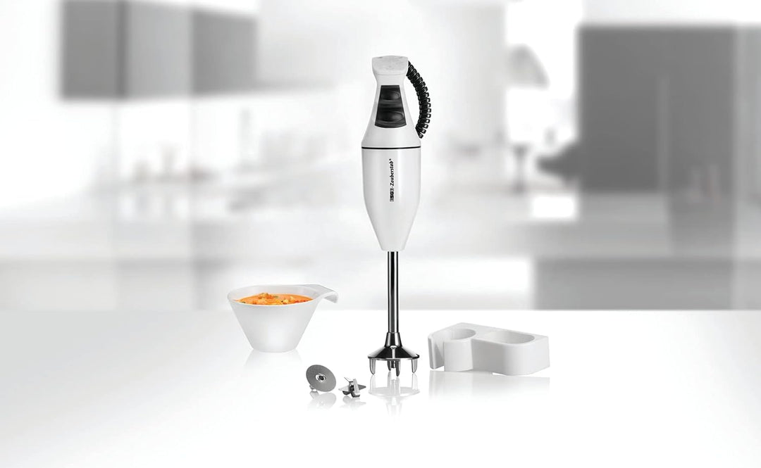 ESGE-Zauberstab Set E120 Select, Stabmixer weiss, bis 10.000 U/Min, 90210, 120W, inkl. Becher-Set 60