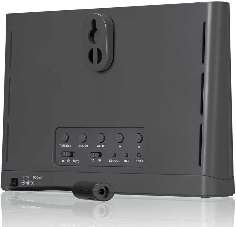 Bresser Wetterstation Funk mit Aussensensor Wetter Center mit 5-in-1 Aussensensor (Temperatur, Luftd