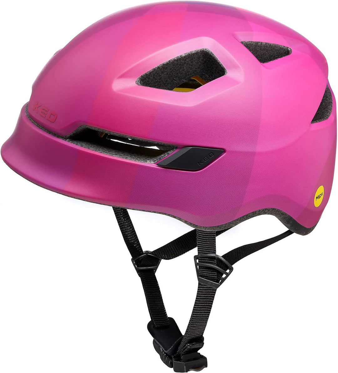 KED Pop MIPS Kinder Fahrrad Helm schwarz/weiss 2023 Pink M (52-56cm), Pink M (52-56cm)