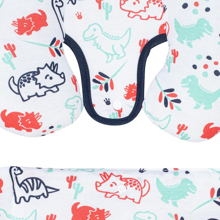 JYOKO Kids Sitzverkleinerer Antiallergikum Universal Baby 100% Baumwolle (Dino Party, Enthält Kopf-,