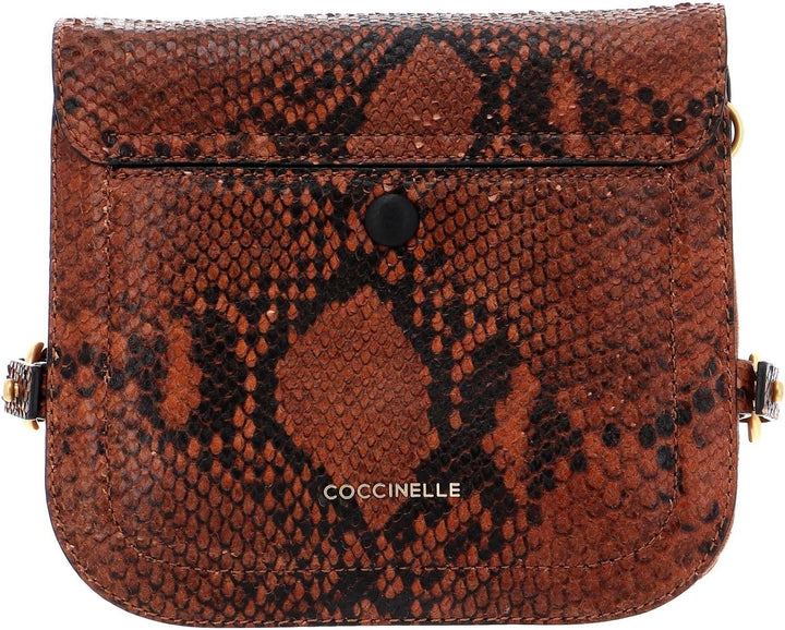 Coccinelle Zaniah Python Shoulderbag Tan