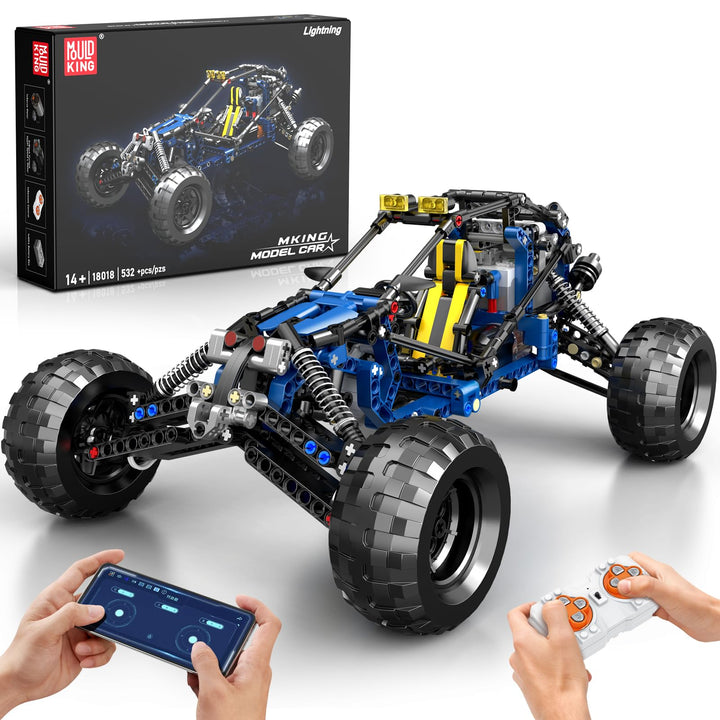 Mould King 18018 Technik Offroad-RC-Car-Bausatz, 532 Teile Blitzkletterauto-Modell, RC-Buggy-Bausatz