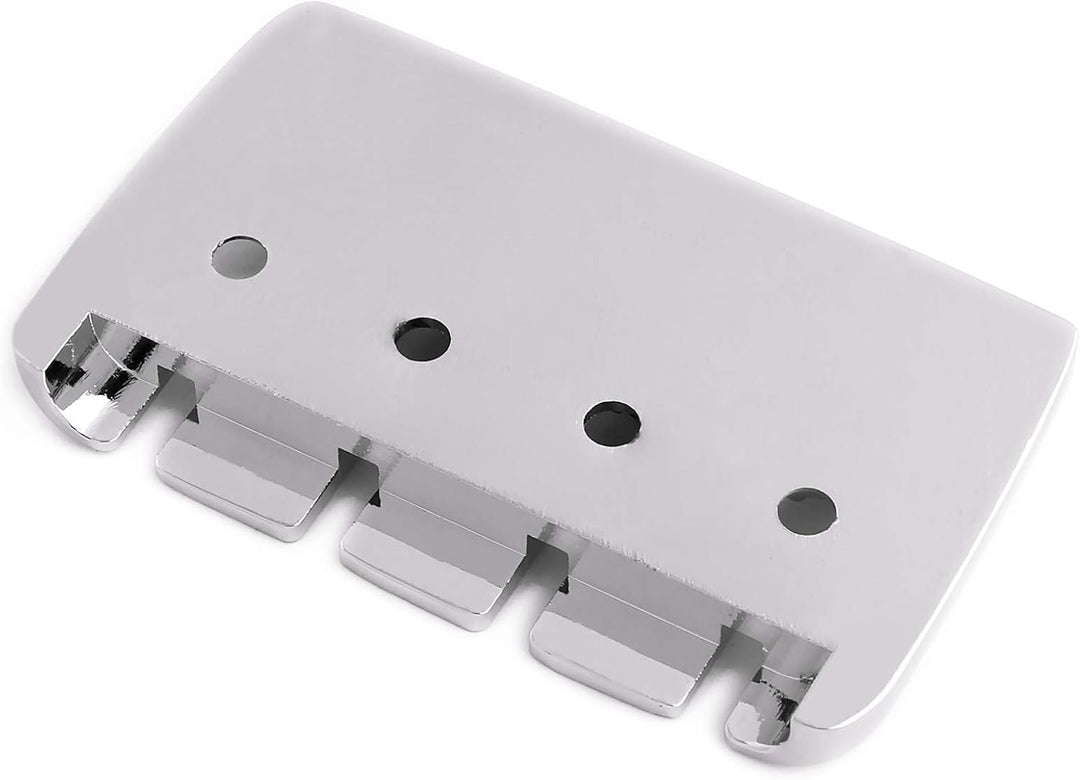 Rubatone 4-saitiger Bass-Steg, A-Stil, Top-Load-Saitenhalter mit Zink-Sättel für E-Jazz Bass P Bass