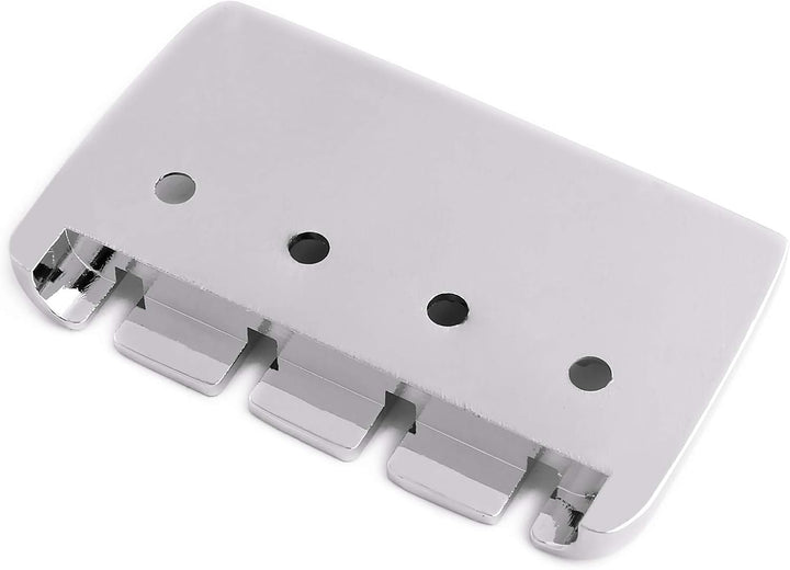 Rubatone 4-saitiger Bass-Steg, A-Stil, Top-Load-Saitenhalter mit Zink-Sättel für E-Jazz Bass P Bass