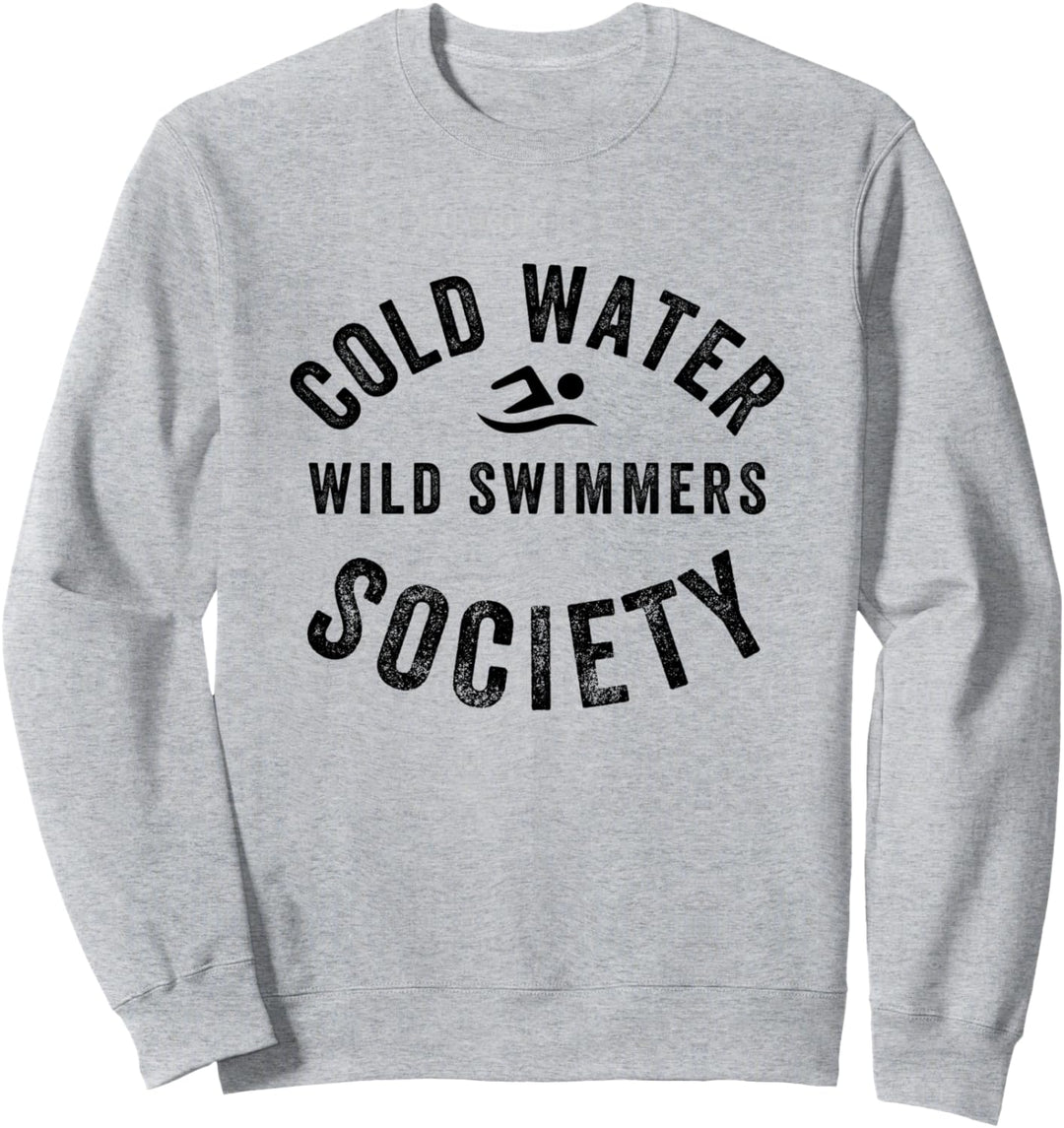 Open Water Wild Swimming Cold Sees Rivers Sea Extreme Swim Sweatshirt