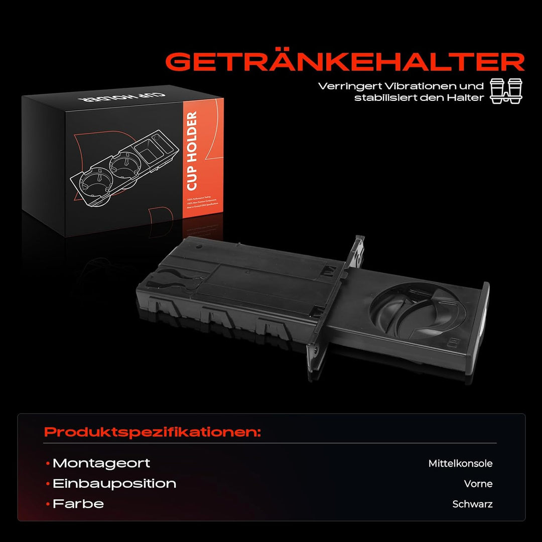 Frankberg Getränkehalter Cupholder Beifahrerseitig Rechts Kompatibel mit 3er E90 3er Cabriolet E93 3