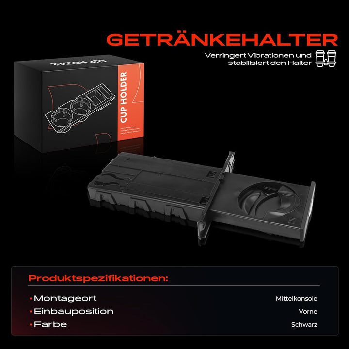 Frankberg Getränkehalter Cupholder Beifahrerseitig Rechts Kompatibel mit 3er E90 3er Cabriolet E93 3