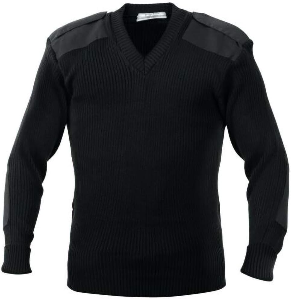 Yoko Herren NATO Security Sweater mit V-Ausschnitt (XL) (Marineblau)