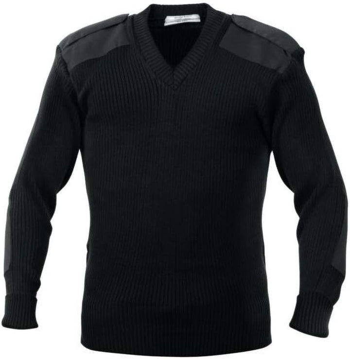 Yoko Herren NATO Security Sweater mit V-Ausschnitt (XL) (Marineblau)