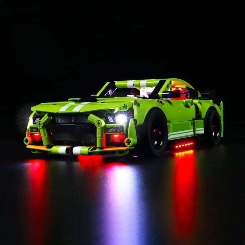 Led Licht Set für Lego Ford Mustang Shelby GT500, Led Beleuchtungs Set für Lego 42138 Technic Ford M