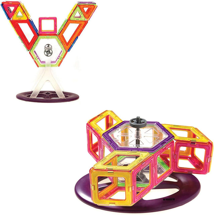 MAGNIKON Magnetische Bausteine Das Riesenrad 46-teilig - Montessori Spielzeug ab 3 Jahre, Kinder Mag