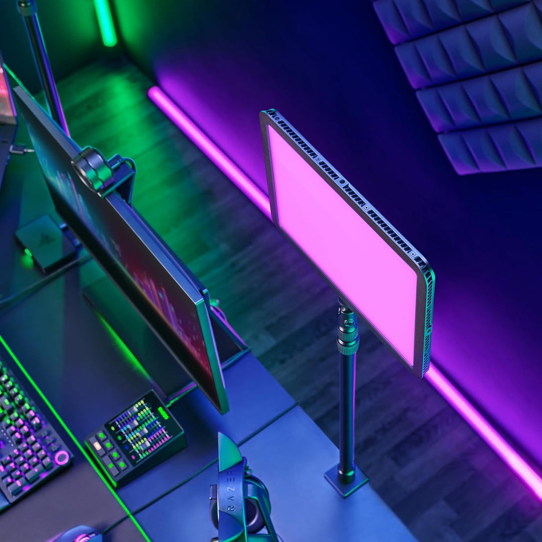 Razer Key Light Chroma - RGB Key Light für Streaming (Komplettlösung für Streaming-Beleuchtung, Indi
