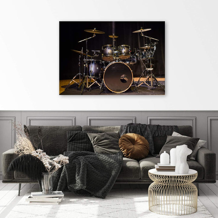 Feeby Frames, Leinwandbild, Bilder, Wand Bild, Wandbilder, Kunstdruck 40x60cm, Musik, Instrumente, S