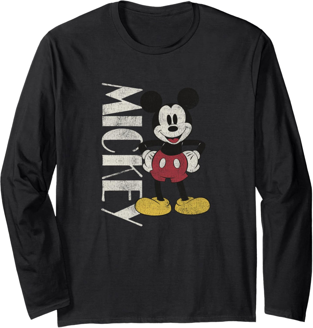 Disney Micky und seine Freunde Mickey Vintage Stance Langarmshirt