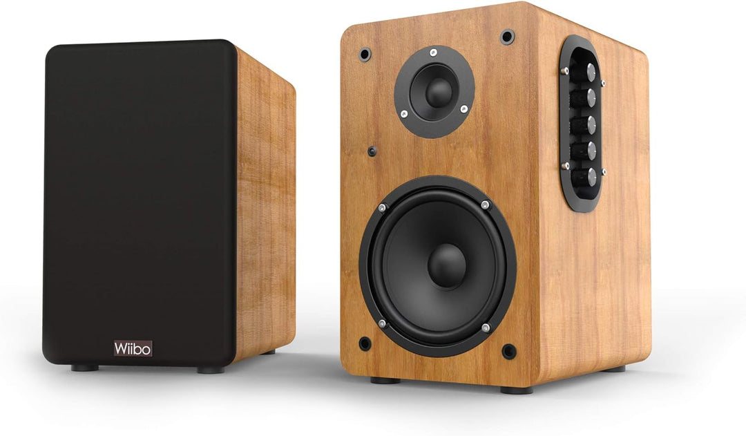 Wiibo Neo 100 Altavoces Vintage Estanteria Bluetooth HiFi Activos 100w Pareja