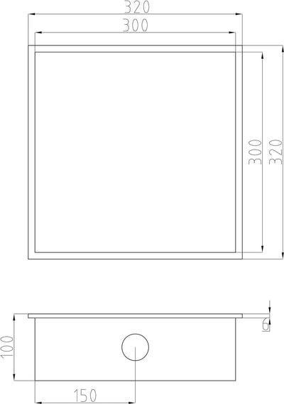 BERNSTEIN® Wandnische aus Edelstahl NT303010X mit LED-Beleuchtung– 30 x 30 x 10 cm – Duschablage für