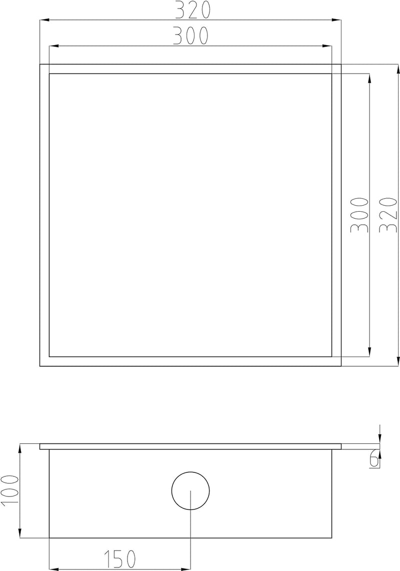 BERNSTEIN® Wandnische aus Edelstahl NT303010X mit LED-Beleuchtung– 30 x 30 x 10 cm – Duschablage für