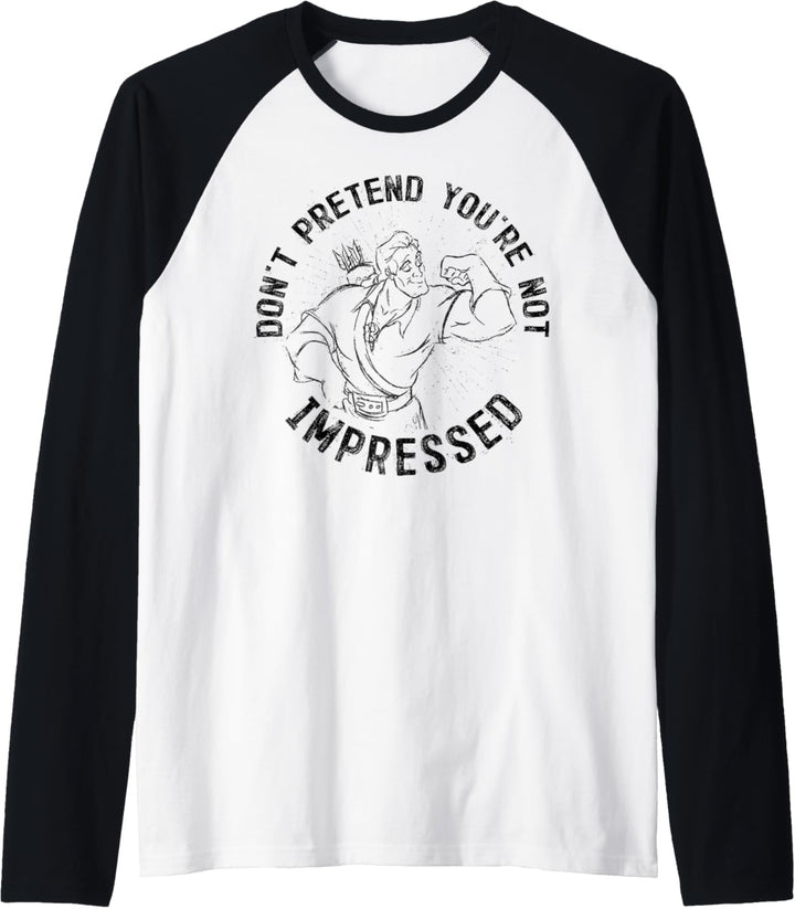 Disney Beauty And The Beast Gaston Muscles Raglan