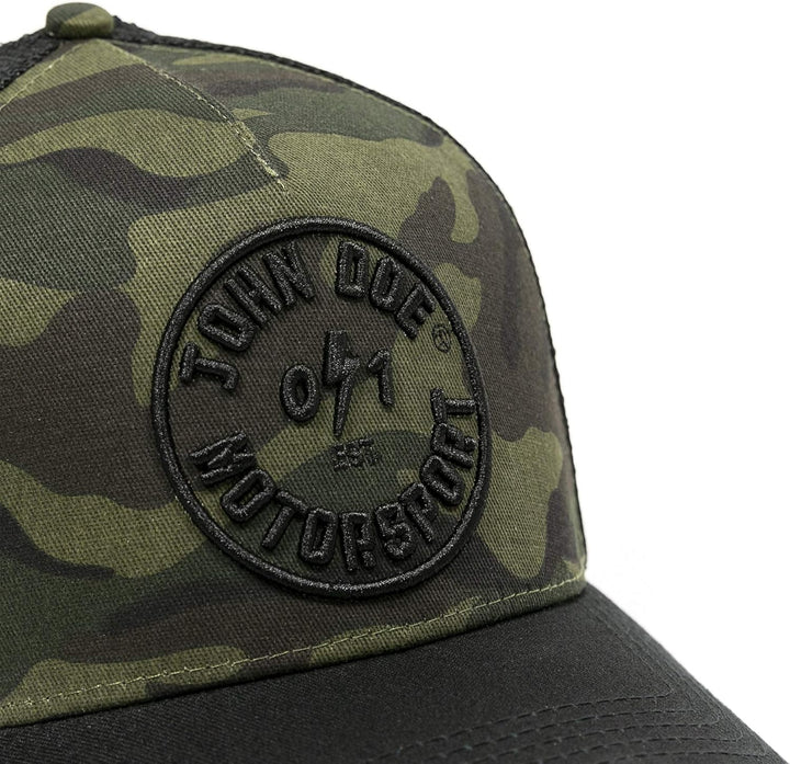 John Doe Trucker Cap - Baseballcap mit Baumwolle - Basecap mit Markenstickerei - Snapback Cap mit Me