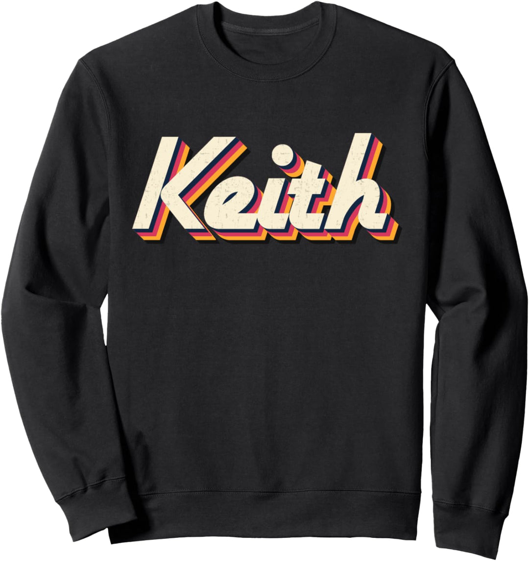 Keith Gifts Idea Retro Vorname Vintage Keith Sweatshirt