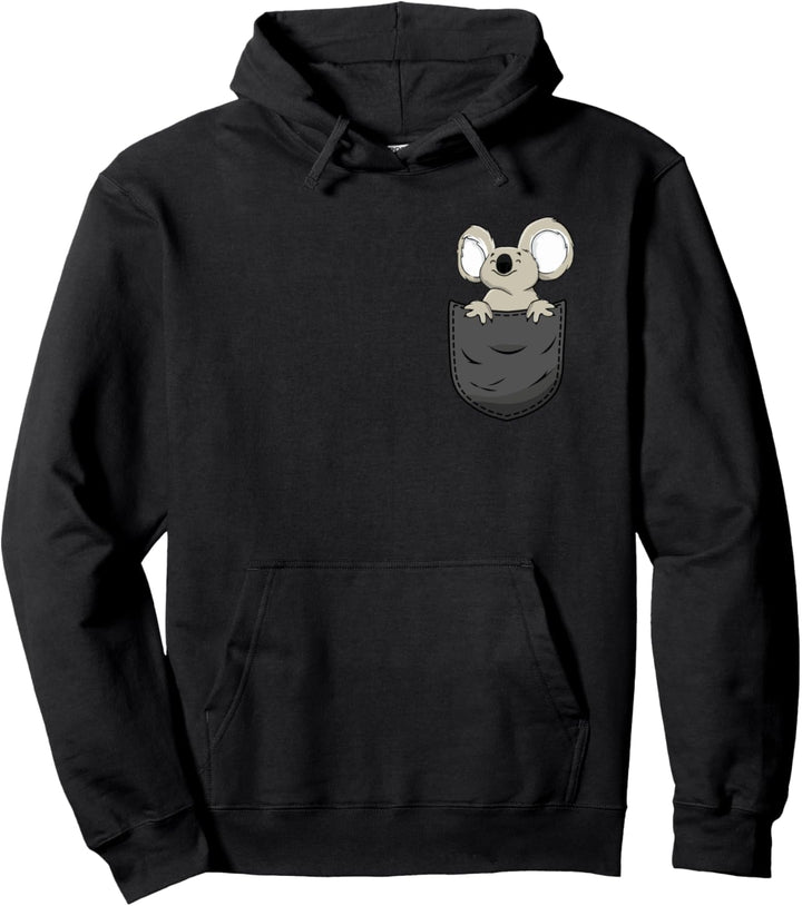 Koala in Brusttasche Pullover Hoodie