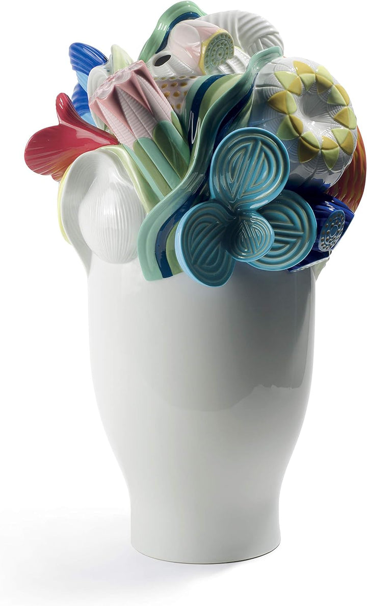 LLADRÓ Naturo. Grosse Vase. Mehrfarbig. Vase. Porzellan.