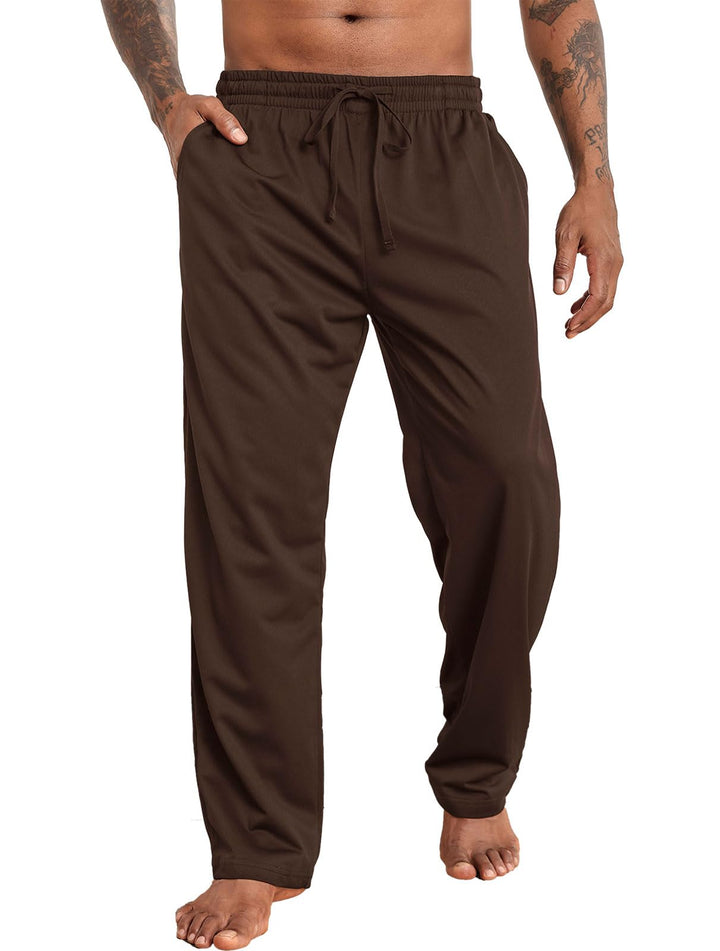 Halfword Jogginghosen Herren Trainingshose Lang Sweathose Atmungsaktiv Sporthose Yoga M Braun, M Bra