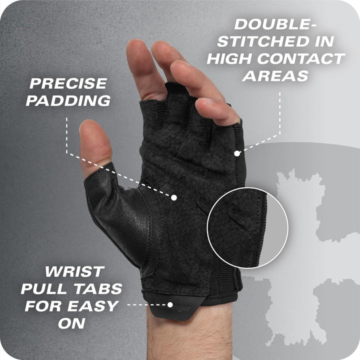 Power Gloves 3.0 Gewichtheberhandschuhe für Herren mit verstellbarem Handgelenkverschluss, atmungsak