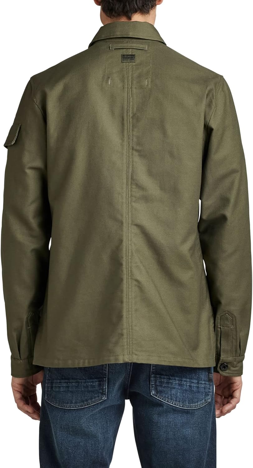 G Star RAW, Herren Mysterious Regular Hemd XL Grün (Shadow Olive D21982-d190-b230), XL Grün (Shadow